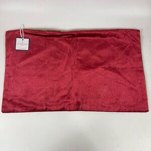 Williams-Sonoma Home Maeve Pink Rectangular Lumbar Velvet Pillow Cover
